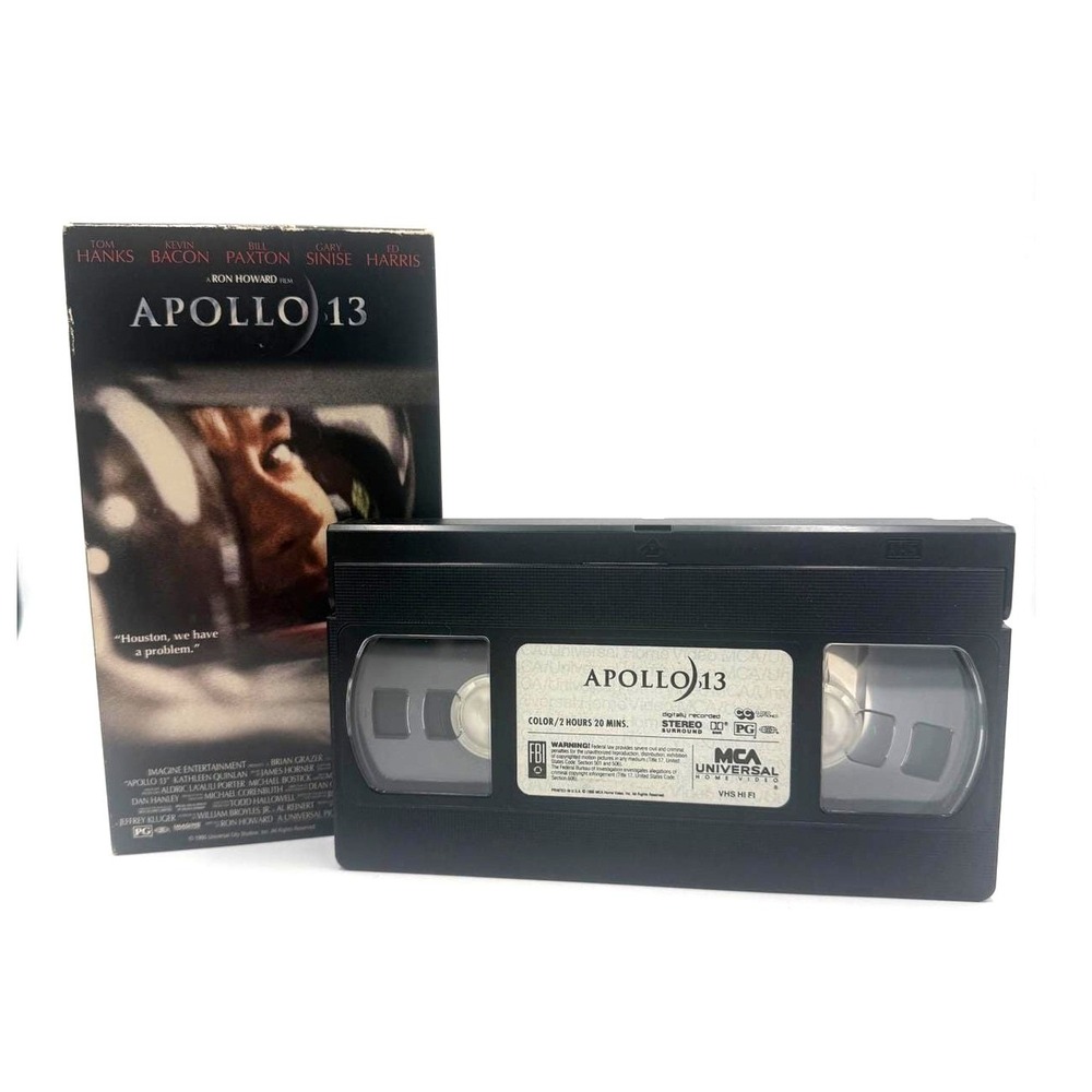 Apollo 13 VHS Tom Hanks Ron‎ Howard MCA Universal 1995 Space Drama Movie